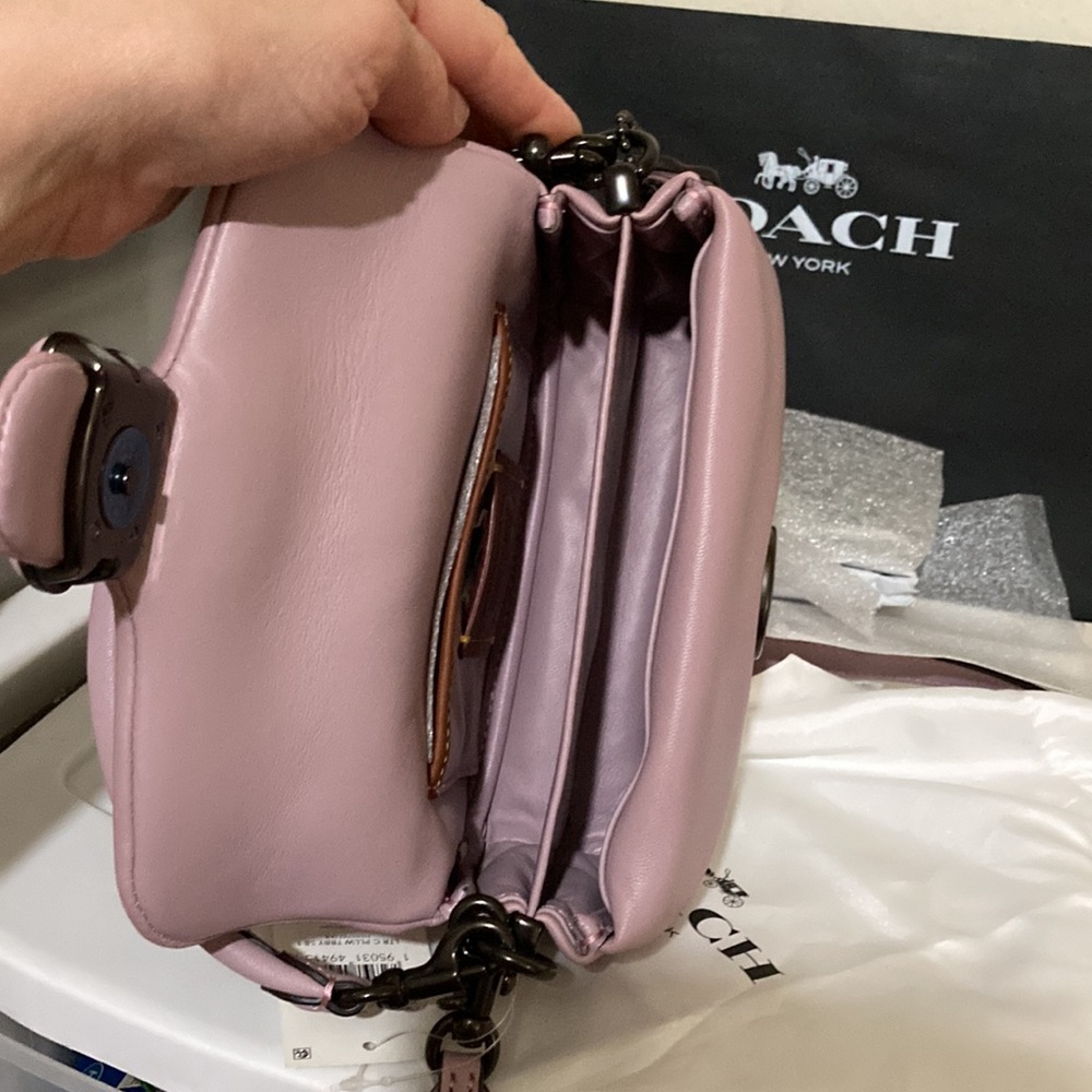 Coach Tabby 18 Iced Purple Pillow Leather shoulder bag - Picture 12 of 16